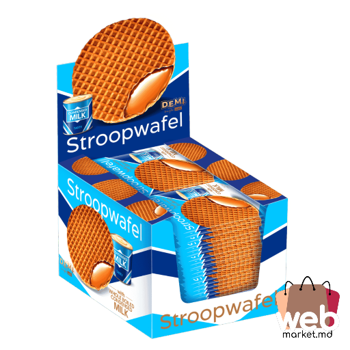 D.E.M.I. Vafe Stroopwafel cu lapte condensat fiert integral 33g