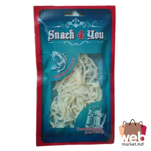 SNACK 4 YOU Calamari uscați sărați pai 45g